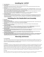 Preview for 2 page of CAL Double-Bolt Lock Installation Instructions Manual