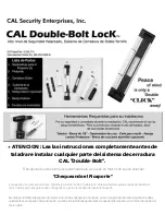 Preview for 4 page of CAL Double-Bolt Lock Installation Instructions Manual