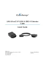 CalAmp CVF-3030 Install Manual preview