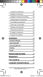 Preview for 5 page of Calculated Industries CONVERSIONCALC PLUS Pocket Reference Manual