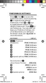 Preview for 14 page of Calculated Industries CONVERSIONCALC PLUS Pocket Reference Manual