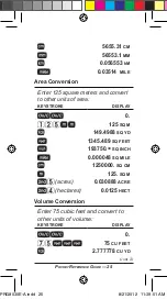 Preview for 25 page of Calculated Industries CONVERSIONCALC PLUS Pocket Reference Manual