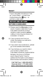 Preview for 38 page of Calculated Industries CONVERSIONCALC PLUS Pocket Reference Manual