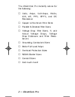 Preview for 4 page of Calculated Industries ElectriCalc Pro 5060 User Manual