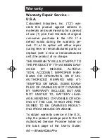 Preview for 62 page of Calculated Industries ElectriCalc Pro 5060 User Manual