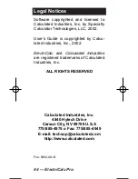 Preview for 66 page of Calculated Industries ElectriCalc Pro 5060 User Manual