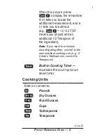 Preview for 5 page of Calculated Industries KitchenCalc 8300 User Manual