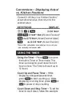 Preview for 22 page of Calculated Industries KitchenCalc 8300 User Manual