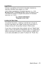 Preview for 72 page of Calculated Industries Machinist Calc 4086 User Manual