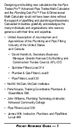 Preview for 2 page of Calculated Industries PIPE TRADES PRO 4095 Pocket Reference Manual