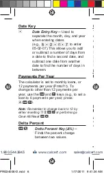 Preview for 6 page of Calculated Industries Pocker Real Estate Master 3400 User Manual