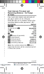 Preview for 13 page of Calculated Industries Pocker Real Estate Master 3400 User Manual