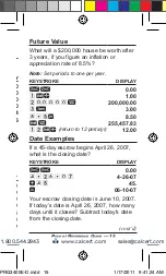 Preview for 15 page of Calculated Industries Pocker Real Estate Master 3400 User Manual