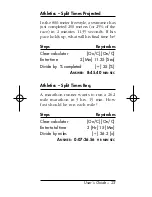 Preview for 23 page of Calculated Industries TimeCard Tabulator II User Manual