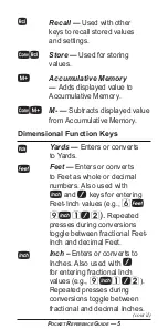 Preview for 6 page of Calculated Industries Tradesman Calc 4400 Pocket Reference Manual