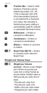 Preview for 7 page of Calculated Industries Tradesman Calc 4400 Pocket Reference Manual