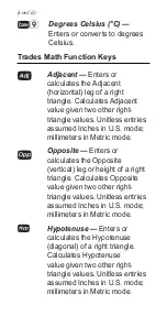 Preview for 11 page of Calculated Industries Tradesman Calc 4400 Pocket Reference Manual