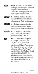 Preview for 12 page of Calculated Industries Tradesman Calc 4400 Pocket Reference Manual