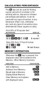 Preview for 19 page of Calculated Industries Tradesman Calc 4400 Pocket Reference Manual