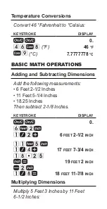 Preview for 25 page of Calculated Industries Tradesman Calc 4400 Pocket Reference Manual