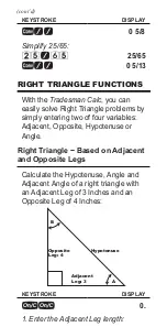 Preview for 29 page of Calculated Industries Tradesman Calc 4400 Pocket Reference Manual