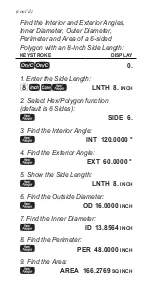 Preview for 33 page of Calculated Industries Tradesman Calc 4400 Pocket Reference Manual