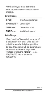 Preview for 42 page of Calculated Industries Tradesman Calc 4400 Pocket Reference Manual