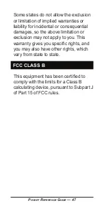 Preview for 48 page of Calculated Industries Tradesman Calc 4400 Pocket Reference Manual