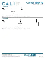 Preview for 11 page of CALI alumLEDs ALS500T-RMW-TB Installation Instructions Manual