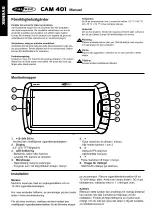 Preview for 16 page of Caliber CAM 401 Manual