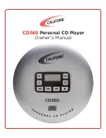 Califone CD360 Owner'S Manual preview