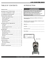 Preview for 2 page of California Air Tools 10020 Owner'S Manual