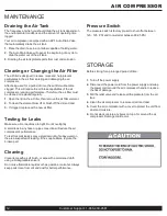 Preview for 12 page of California Air Tools 10020CAD Owner'S Manual