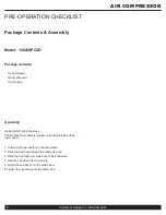 Preview for 8 page of California Air Tools 10020SPCAD Owner'S Manual