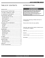 Preview for 2 page of California Air Tools 15020C-22060 Owner'S Manual