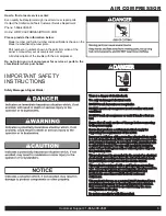 Preview for 3 page of California Air Tools 15020C-22060 Owner'S Manual