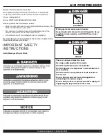 Preview for 3 page of California Air Tools 1610A Owner'S Manual