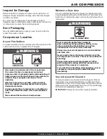 Preview for 15 page of California Air Tools 1610A Owner'S Manual