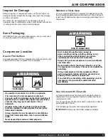 Preview for 9 page of California Air Tools 20020AD Owner'S Manual