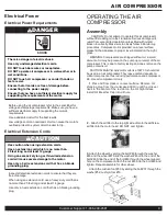 Preview for 9 page of California Air Tools 250DLT Owner'S Manual