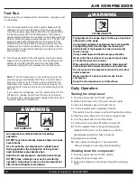 Preview for 10 page of California Air Tools 250DLT Owner'S Manual