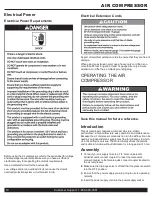 Preview for 10 page of California Air Tools 4620AC Owner'S Manual