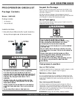 Preview for 8 page of California Air Tools 60033CR Owner'S Manual