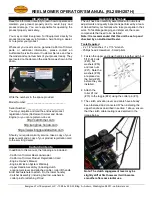 Preview for 2 page of California Trimmer RL205HC Operator'S Manual