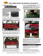 Preview for 9 page of California Trimmer RL205HC Operator'S Manual