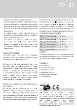 Preview for 21 page of Calmat Plus User Manual