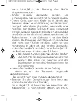 Preview for 19 page of CALOR GV 4620 Optimo User Manual