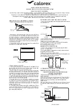 Calorex DH30A Installation Instructions Manual preview