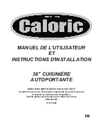 Preview for 36 page of Caloric CER365-SS Instruction Manual