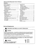 Preview for 2 page of Caloric GSSD253 Owner'S Manual